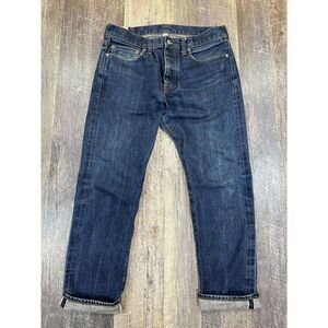 J Crew 770 Jean Mens 32x30 Kaihara Japanese Selvedge Denim Fit Straight